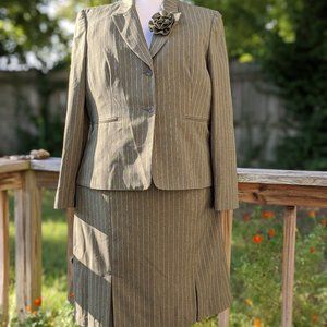 Travis Ayers Pin Stripe Dress Suit